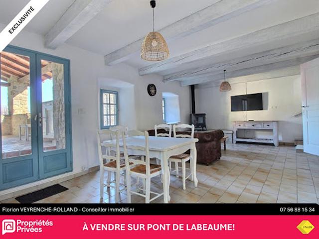 Vente Maison 4 pièces 100 m2 Pont de Labeaume