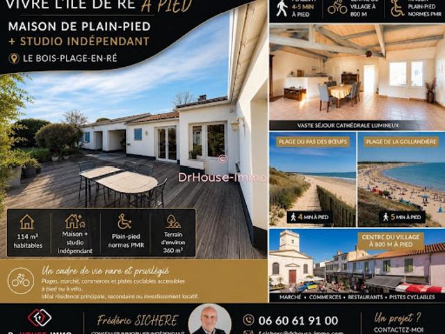 Vente Maison 4 pièces 114.2 m2 Le bois plage en re