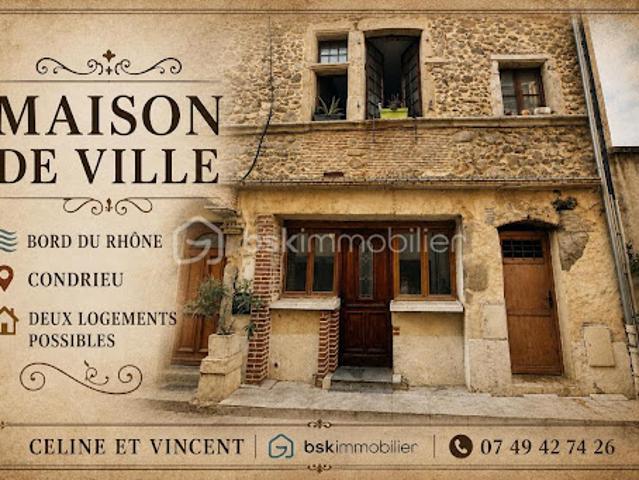 Vente Maison 4 pièces 120 m2 Condrieu