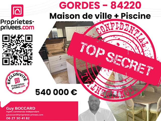 Vente Maison 4 pièces 130 m2 Gordes