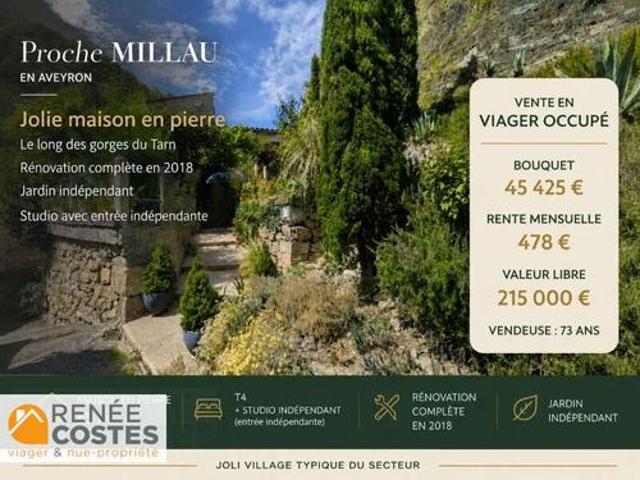 Vente Maison 4 pièces 65 m2 Millau