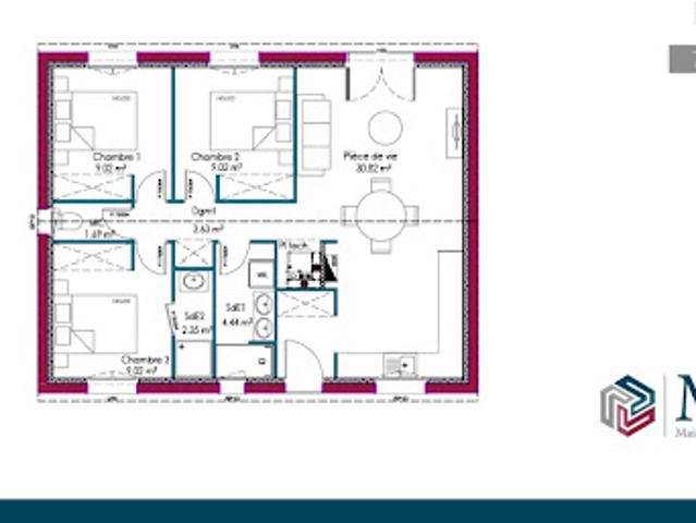 Vente Maison 4 pièces 70 m2 Ecoyeux