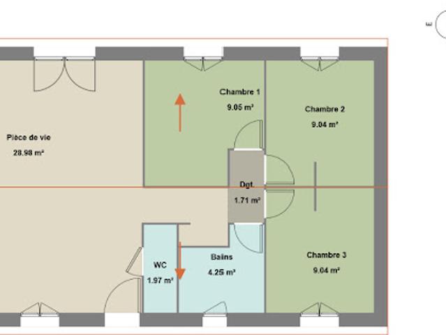 Vente Maison 4 pièces 77 m2 Frejus