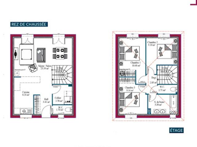 Vente Maison 4 pièces 79 m2 Saint André de Cubzac