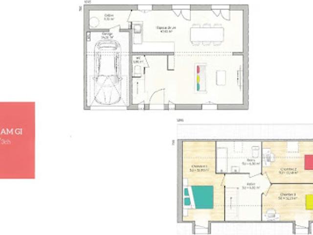 Vente Maison 4 pièces 80 m2 Lèves