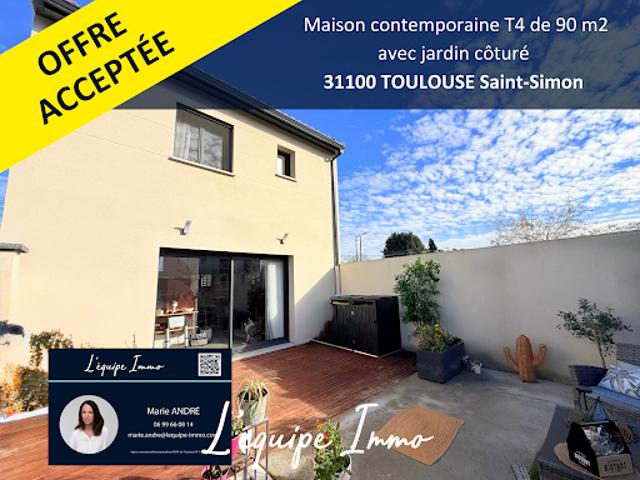 Vente Maison 4 pièces 90 m2 Toulouse