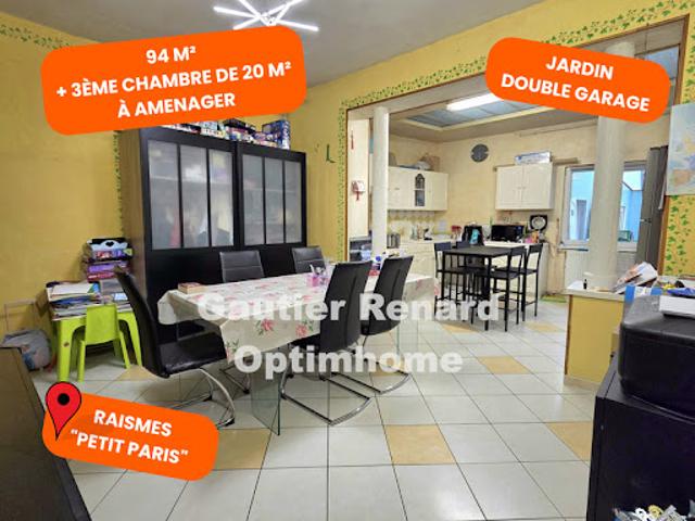 Vente Maison 4 pièces 91 m2 Raismes