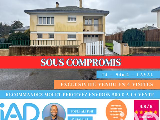 Vente Maison 4 pièces 93 m2 Laval