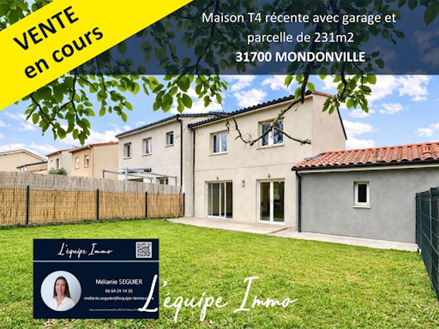 Vente Maison 4 pièces 94 m2 Mondonville