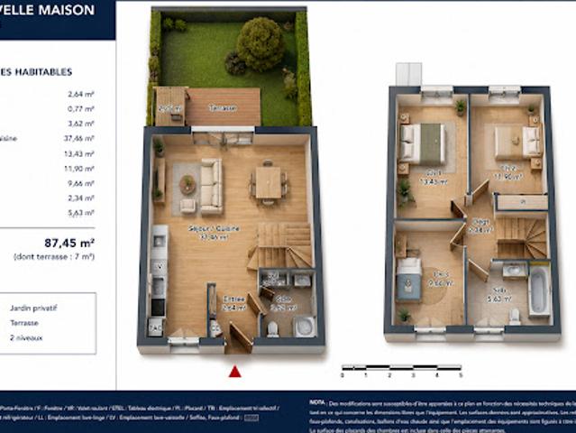 Vente Maison 4 pièces 99 m2 Bois Guillaume