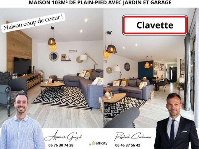 Vente maison 4 pièces Clavette 17