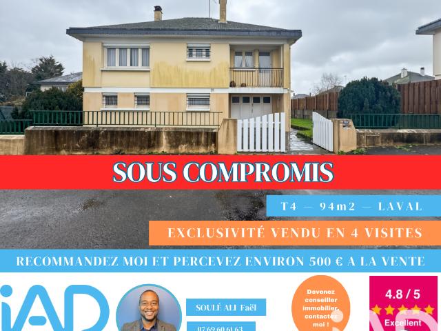 Vente maison 4 pièces Laval 53
