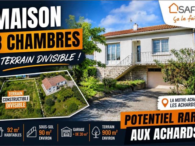 Vente maison 4 pièces Les Achards 85
