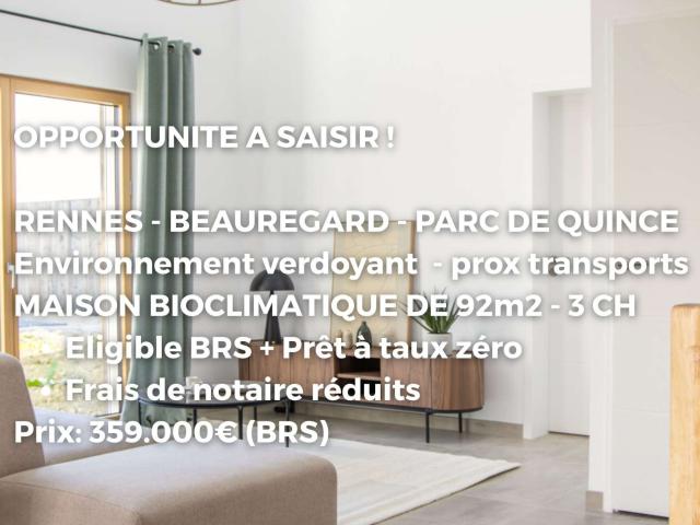 Vente maison 4 pièces Rennes Beauregard 35