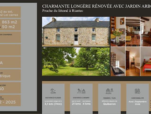Vente Maison 5 pièces 120 m2 Riantec