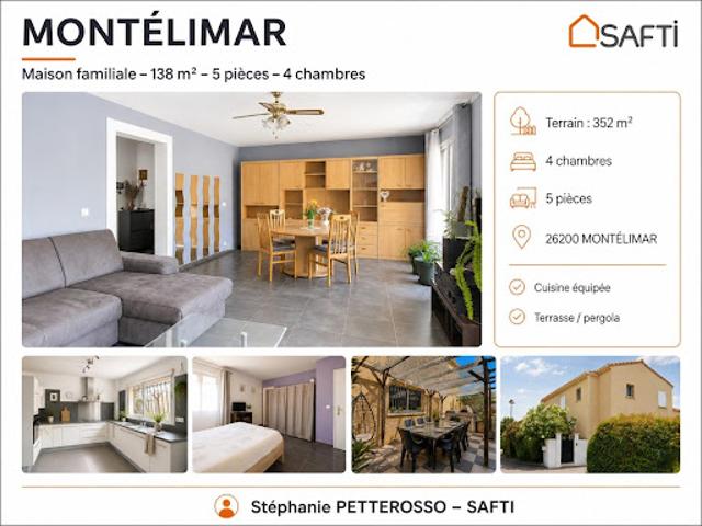 Vente Maison 5 pièces 138 m2 Montelimar