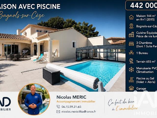 Vente Maison 5 pièces 144 m2 Bagnols sur ceze