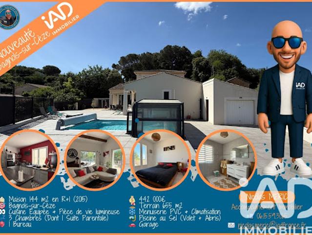 Vente Maison 5 pièces 144 m2 Bagnols sur ceze