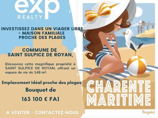 Vente Maison 5 pièces 148 m2 Saint Sulpice de Royan