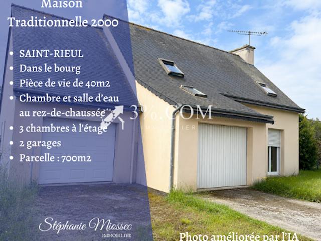 Vente Maison 5 pièces 91 m2 Saint Rieul