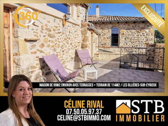Vente Maison 5 pièces 99 m2 Les Ollières sur Eyrieux
