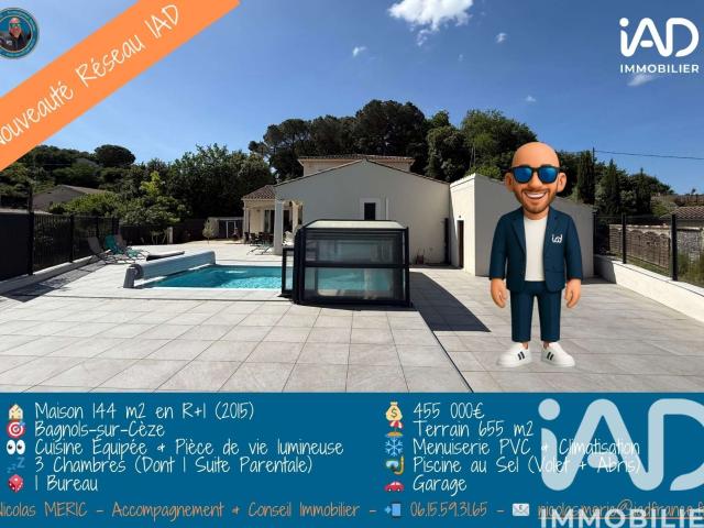 Vente maison 5 pièces Bagnols sur Cèze 30