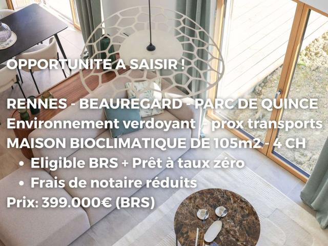 Vente maison 5 pièces Rennes Beauregard 35
