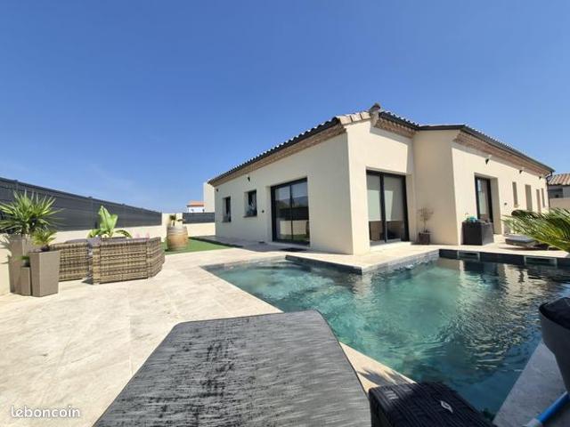 Vente | Maison | 5p | 3ch | 118.42 m² | Cazouls lès Béziers | Expo Sud Est | Jardin · Piscine