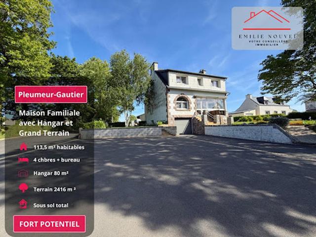 Vente Maison 6 pièces 113.5 m2 Pleumeur Gautier