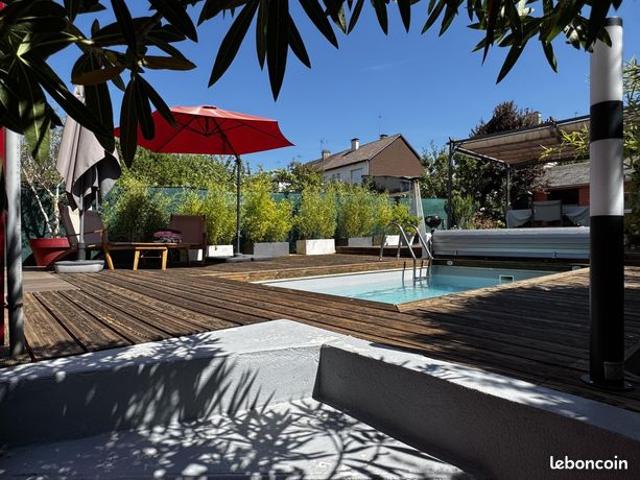 Vente | Maison | 6p | 3ch | 153.55 m² | Le Mans | Terrasse · Jardin · Piscine