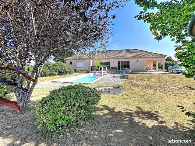 Vente | Maison | 6p | 4ch | 168 m² | Morlaàs | Expo Sud/Sud Est/Sud Ouest | Terrasse · Jardin · Piscine