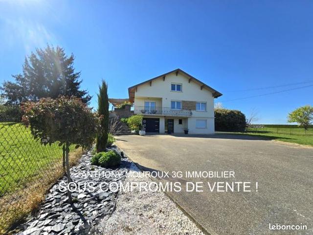 Vente | Maison | 6p | 4ch | 222 m² | Viriat | Expo Est/Sud | Terrasse · Balcon · Jardin
