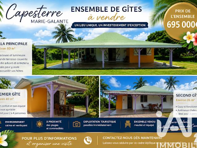 Vente Maison 8 pièces 146 m2 Capesterre de marie galante