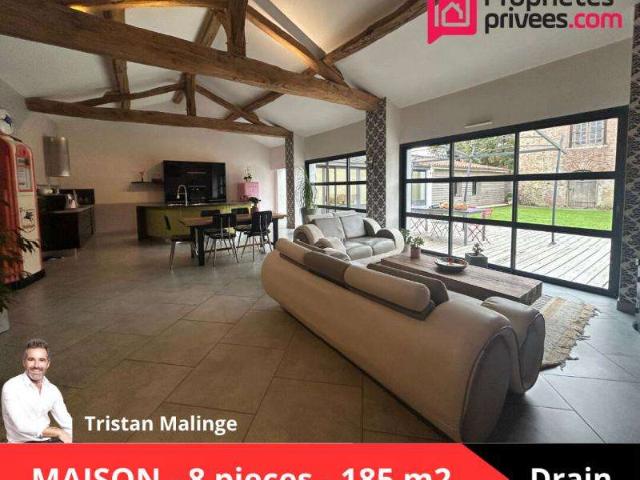 Vente maison 8 pièces Drain 49