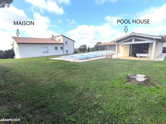 Vente | Maison avec dépendance | 5p | 4ch | 153 m² | Pompignan | Terrasse · Jardin · Piscine