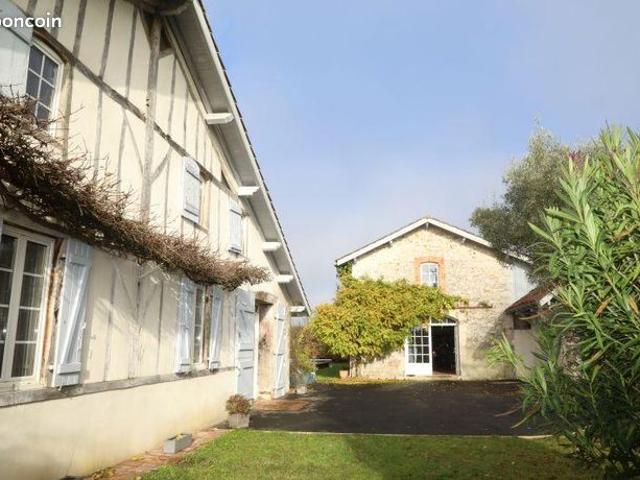 Vente | Maison avec dépendance | 6p | 4ch | 227 m² | Mimbaste | Terrasse · Jardin · Piscine