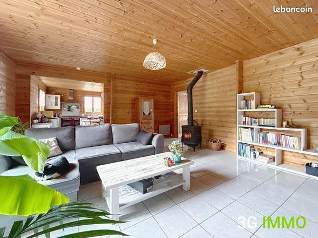 Vente | Maison de plain pied | 4p | 3ch | 100 m² | Ségura | Expo Sud Ouest | Terrasse · Jardin · Piscine
