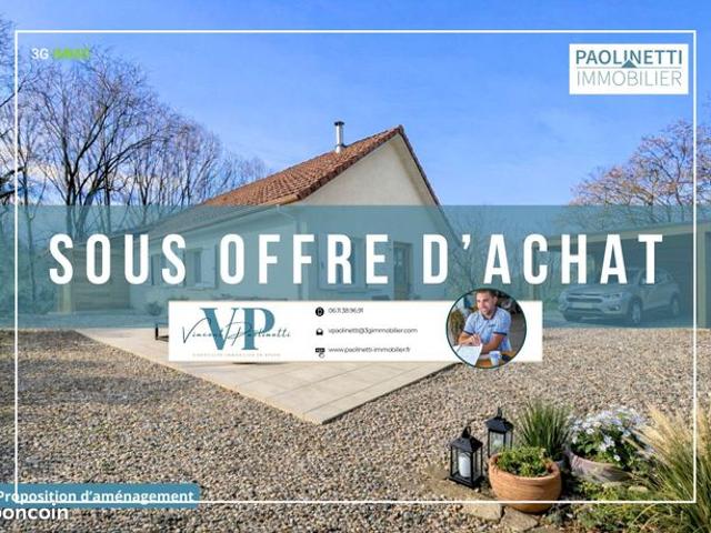 Vente | Maison de plain pied | 4p | 3ch | 100 m² | Parbayse | Terrasse
