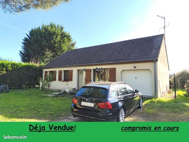 Vente | Maison de plain pied | 5p | 3ch | 88.10 m² | Lailly en Val | Expo Est/Ouest | Terrasse · Jardin