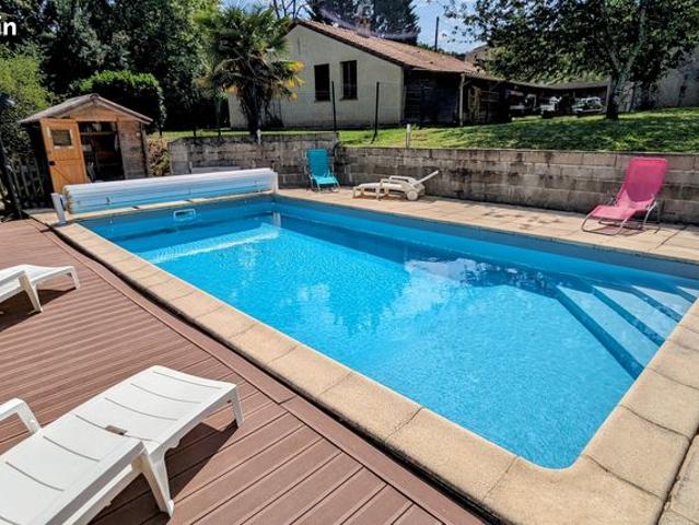 Vente | Maison de plain pied | 6p | 4ch | 102 m² | Vire sur Lot | Expo Sud | Terrasse · Jardin · Piscine