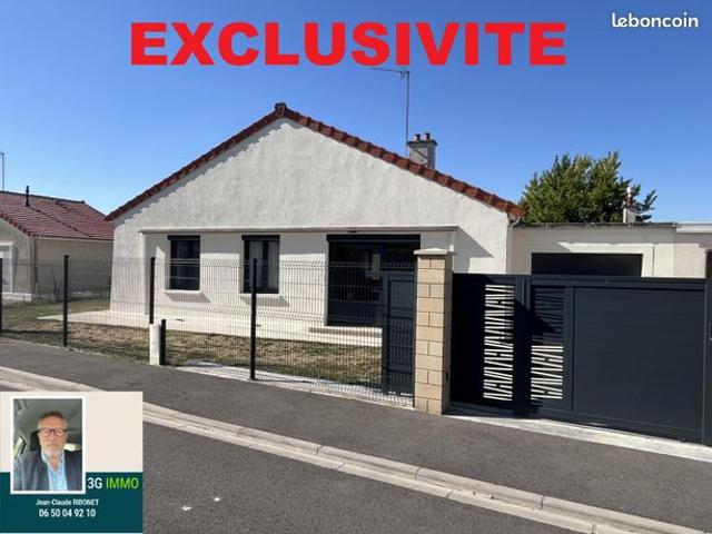 Vente | Maison de plain pied | 3p | 2ch | 68 m² | Romilly sur Seine | Terrasse · Jardin