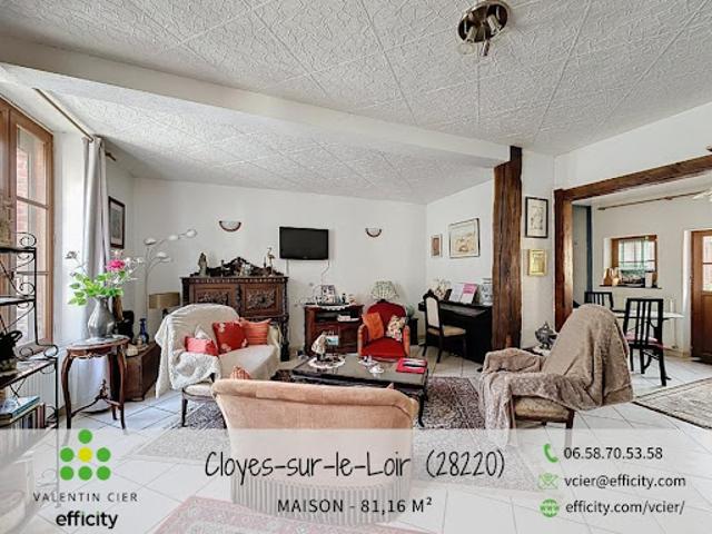 Vente Maison de ville 4 pièces 81.16 m2 Cloyes les Trois Rivières