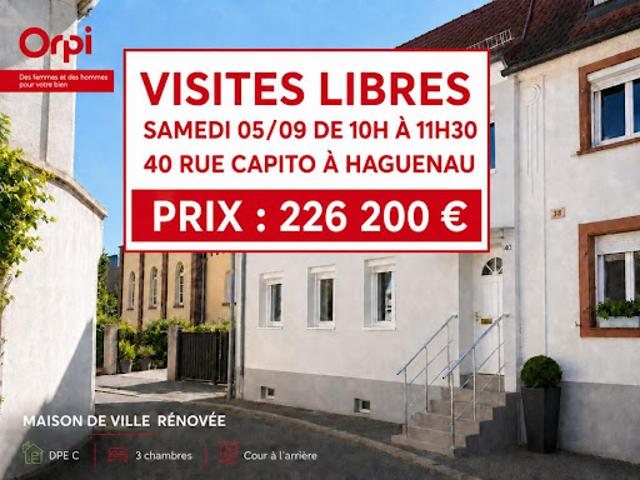 Vente Maison de ville 4 pièces 91 m2 Haguenau