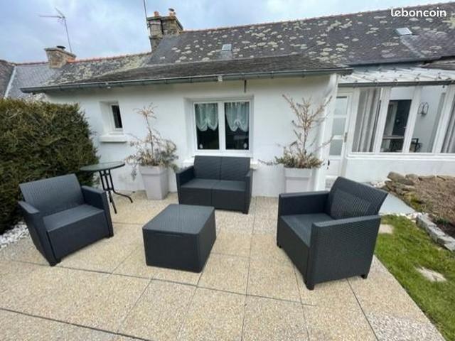 Vente | Maison en pierre | 2p | 1ch | 70 m² | Plouray | Jardin