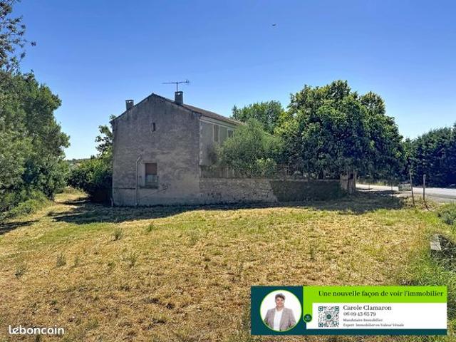 Vente | Maison en pierre | 6p | 5ch | 160 m² | Saint Mamert du Gard | Grange | Garage| Terrasse · Jardin