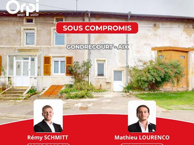 Vente Maison individuelle 6 pièces 188 m2 Gondrecourt Aix