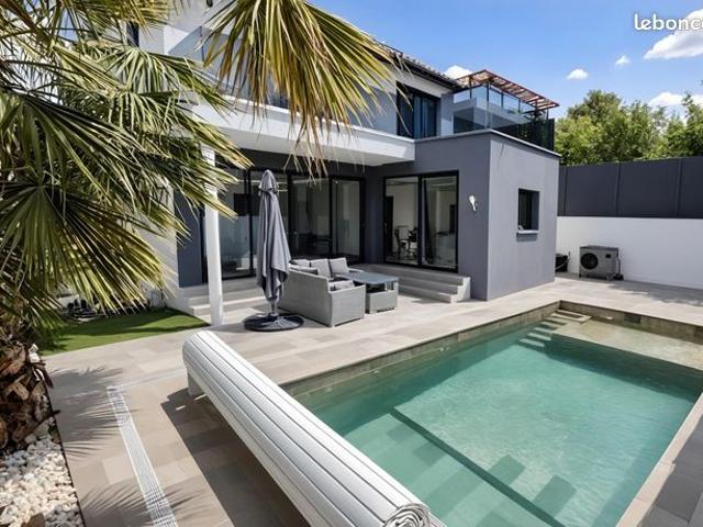 Vente | Maison T4 | 4p | 3ch | 147.97 m² | Montpellier | Expo Sud | Terrasse · Jardin · Piscine