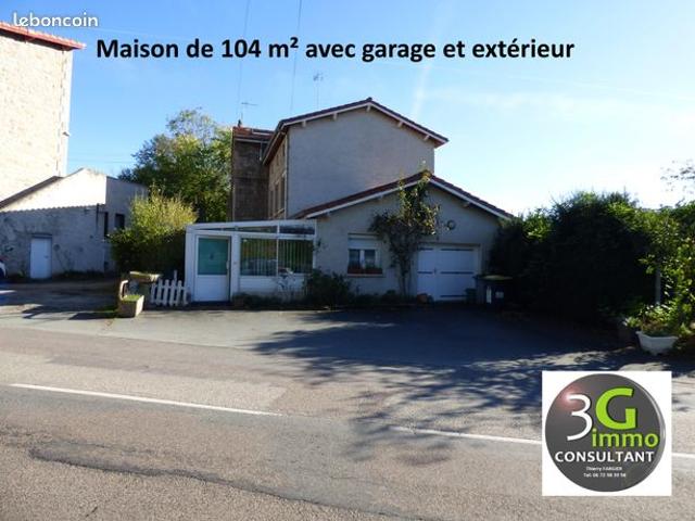 Vente | Maison T4 | 4p | 3ch | 104 m² | Saint Genest Lerpt | Expo Nord Est | Terrasse