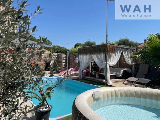 MAISON T4 PLAIN PIED JARDIN & PISCINE 34400 LUNEL VIEL
