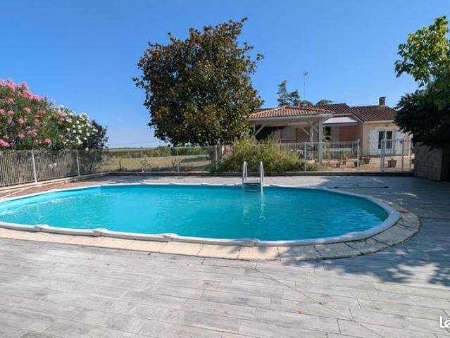 Vente | Maison T5 | 5p | 3ch | 100 m² | Buzet sur Baïse | Expo Sud | Terrasse · Jardin · Piscine